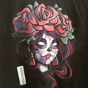 TeeTurtle La Muerte tee shirt, XS woman or teen